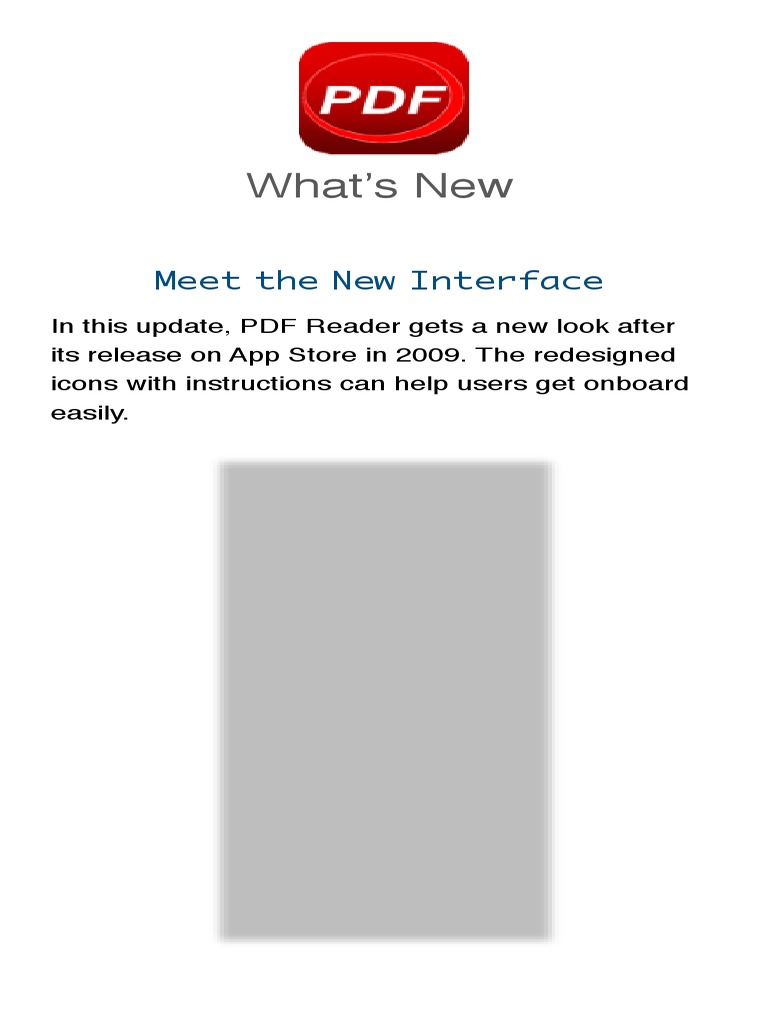What's New: Meet The New Interface | PDF