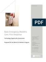 Basic Emergency Obstetric Care