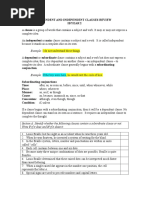 DEPENDENT AND INDEPENDENT CLAUSES worksheet.doc
