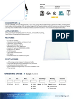 FORA LED Panel 2x2 Spec Sheet