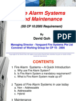 FSM Briefing 2016 Fire Alarm Systems and Maintenance Ss CP 10 2005 Requirement