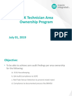 ARK Technician Area Ownership Program: July 01, 2019