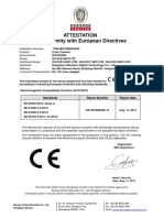 Ce Certificate 1788ab0728n005025 Color Camera Ds-2ce16d0t-It5 Class A 2017-08-11