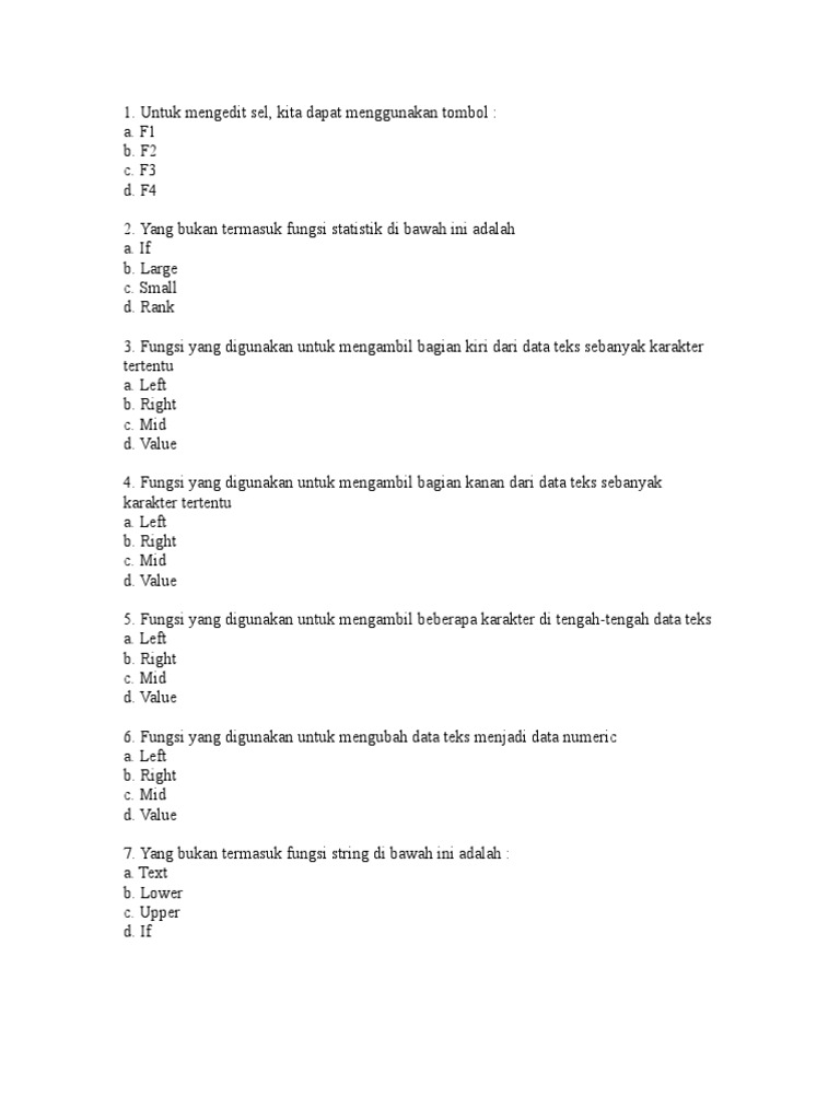 Fungsi Yang Digunakan Untuk Mengubah Data Teks Menjadi