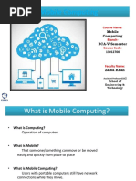 Mobile Computing-Lecture 1 & 2