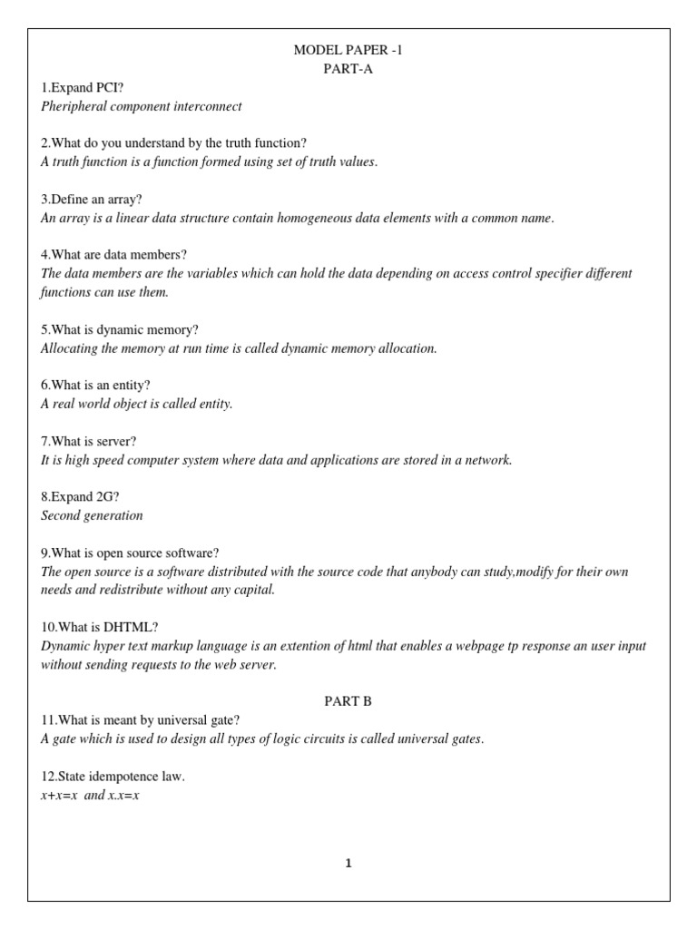 II PU Computer Science PDF | PDF | Object Oriented Programming | Queue ...