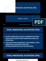 Total Parenteral Nutrition - 13 May 2019