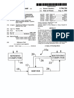 United States Patent 19 11) Patent Number: 5,790,790: Receiving Sending