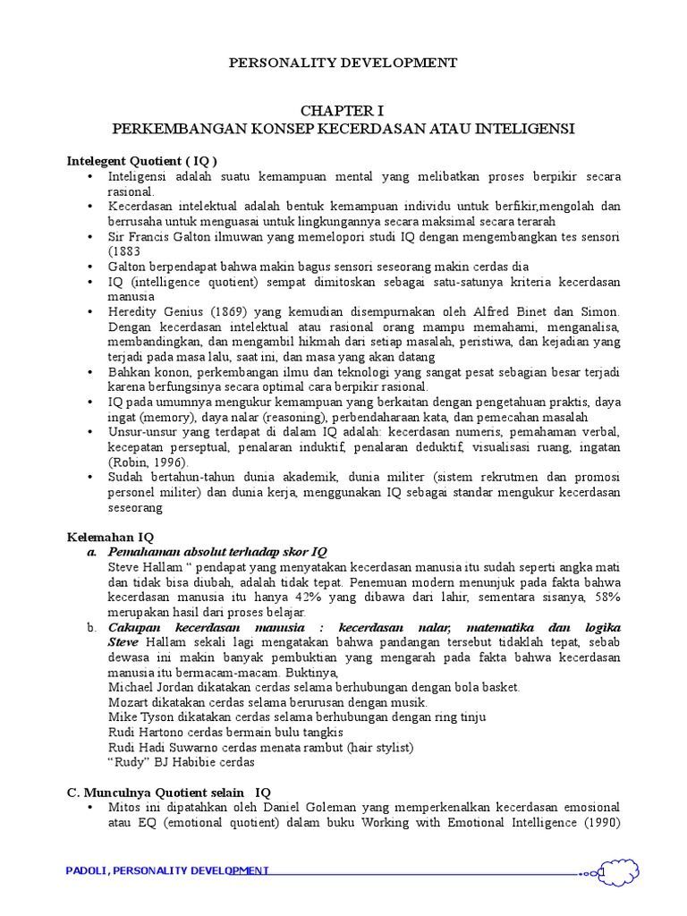 Materi Personality Development Pdf