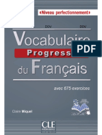 Vocabulaire Progressif Du Fran 231 Ais N Perfec LudVlad PDF