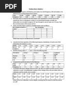 Problem Sheet Module-1