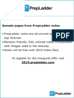 Prepladder Notes Sample