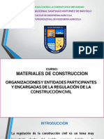 Tema 1.4. Organizaciones y Entidades Participantes y Encargadas de La Regulación de La Construcción Civil