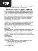 Mind Reading Seminar and PPT With PDF Report