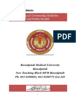 Introduction to Faculty of Community Medicine & Public Health