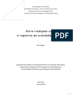 Oralidade e Tradição Indigena