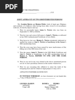 Sample_Affidavit of 2 Disinterested Persons
