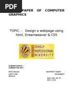 Term Paper of Computer Graphics