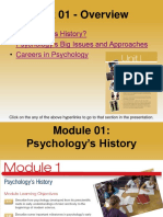 Unit 01 - Overview: Psychology's History? Psychology's Big Issues and Approaches Careers in Psychology