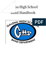 galena high school band handbook 2019-20