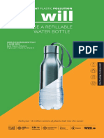 Use A Refillable Water Bottle: I Will