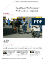 'Equal Pay for Equal Work' for Temporary Employees as Well_ SC [Read Judgmen