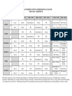 National University of Study and Research in Law, Ranchi Time Table - Semester Vii