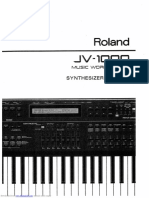 Roland JV-1000 - Synthesizer Manual