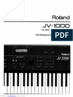 Roland JV-1000 - Introductory Marual