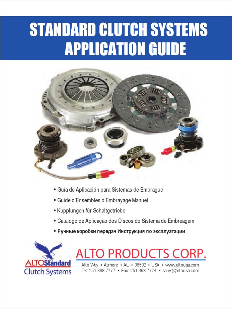 Alto Standard Clutch Catalog Clutch Transmission (Mechanics)