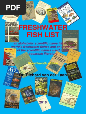 Freshwaterfishlist17theditionjan 2016 Pdf Taxonomy Biology Species