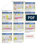 Natick Public School 2019-20 Calendar