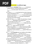 The Product Life Cycle.worksheet