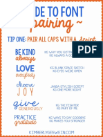 Font Tips KG Fonts Font Pairing Guide