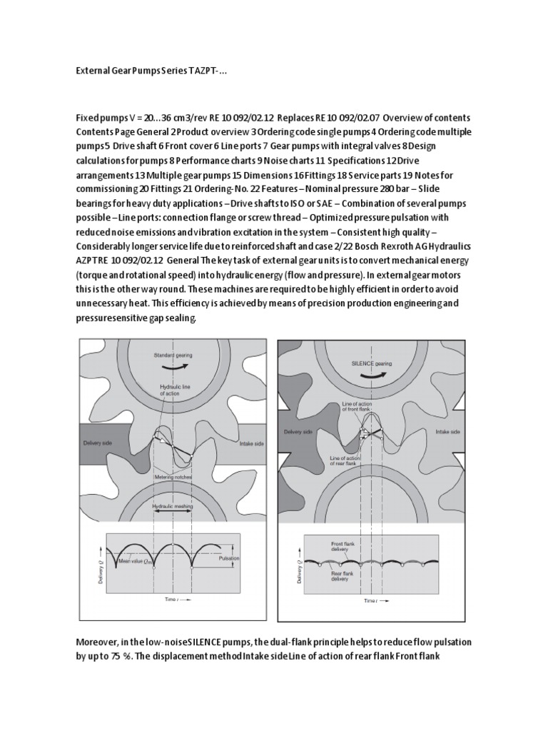 External Gear Pump Pdf Gear Bearing Mechanical
