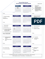 2019-20 Student Calendar