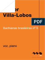 Villa-Lobos Bachianas 5 voz piano