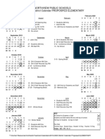2019-2020 District Calendar Elementary