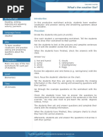 What's The Weather Like?: Activity Type