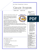 4th Grade Newsletter 8-15-19