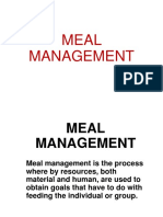 Meal Management