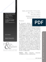 Relaciones Vitales El Aula Como Escenario Permanente de Investigacion PDF