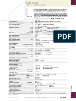 Industrial Relays of Small Dimensions: Contact Data