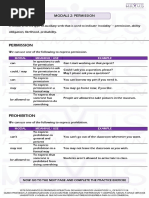 Modals Permission