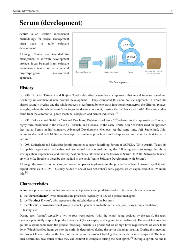 Scrum – Wikipédia, a enciclopédia livre