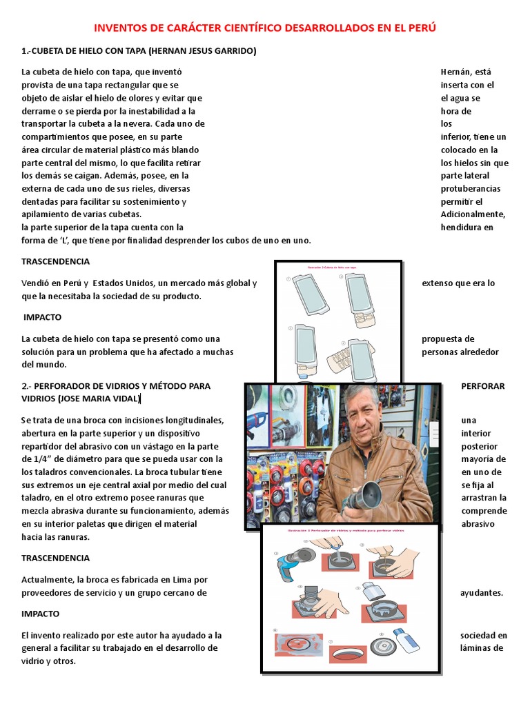 Inventos Científicos Peruanos Innovadores | PDF | Vehículo aéreo no ...