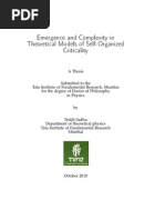 Download Emergence and Complexity in Theoretical Models of Self-Organized Criticality by Tridib Sadhu SN42202122 doc pdf