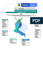 Anexo 1. Distribucion Geografica Por Departamentos y Regiones s