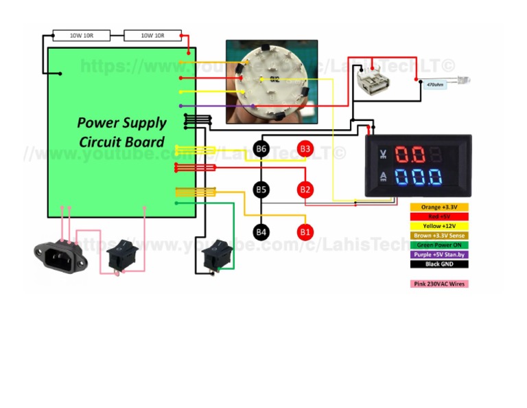 ATX Bench Power Supply Circuit Diagram | PDF