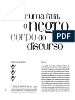 Por Uma Fala - o Negro Corpo Do Discurso